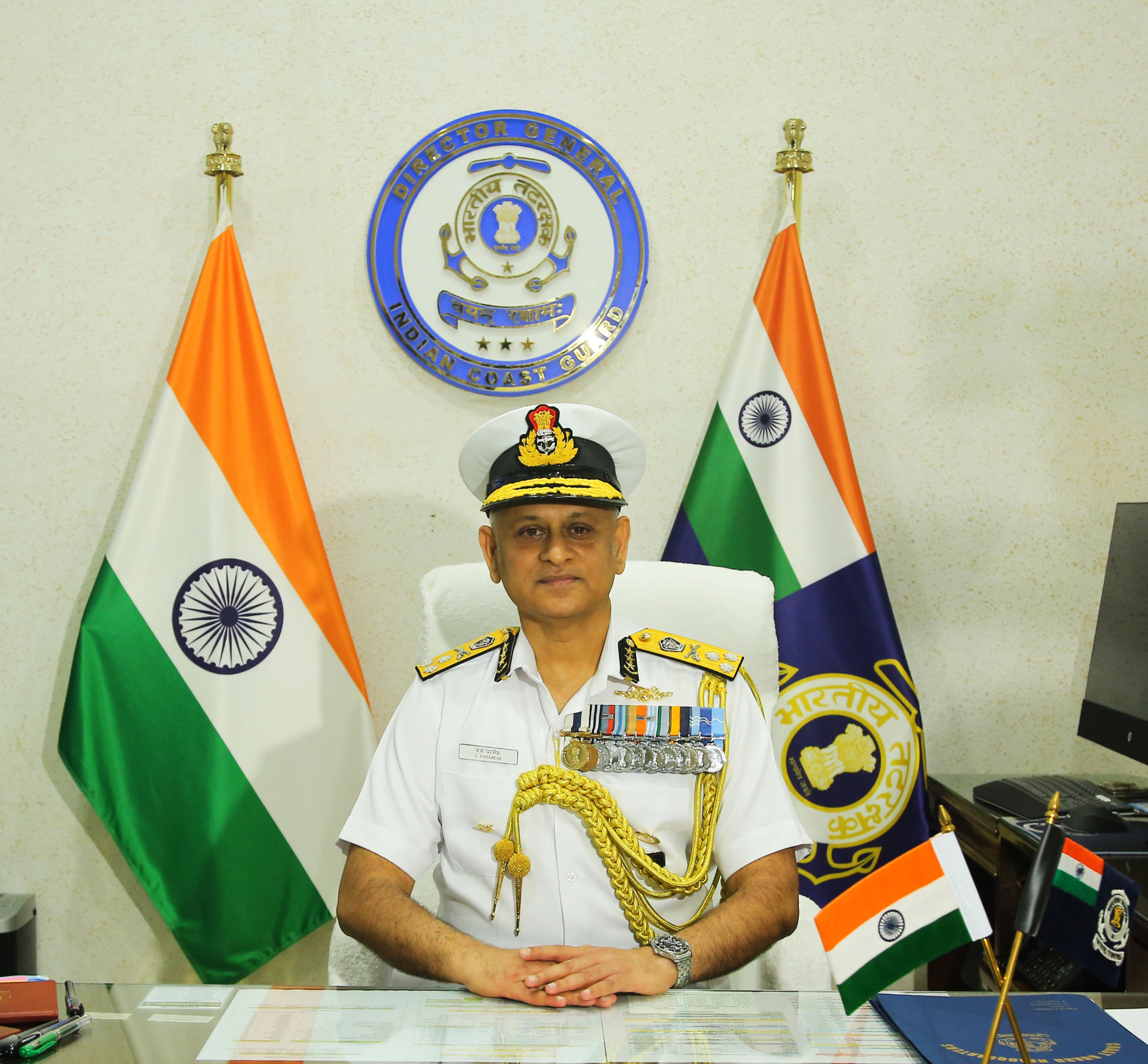Paramesh Sivamani takes over as DG, Indian Coast Guard